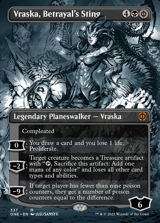 Vraska, Betrayal's Sting (Borderless Manga) [Phyrexia: All Will Be One] | Lots Moore NSW