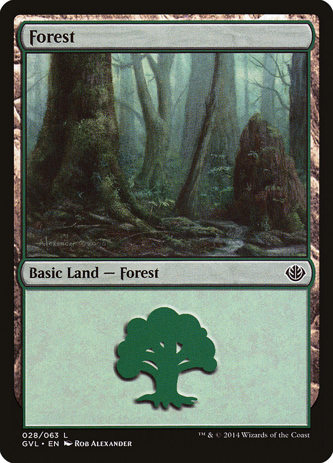 Forest (28) (Garruk vs. Liliana) [Duel Decks Anthology] | Lots Moore NSW