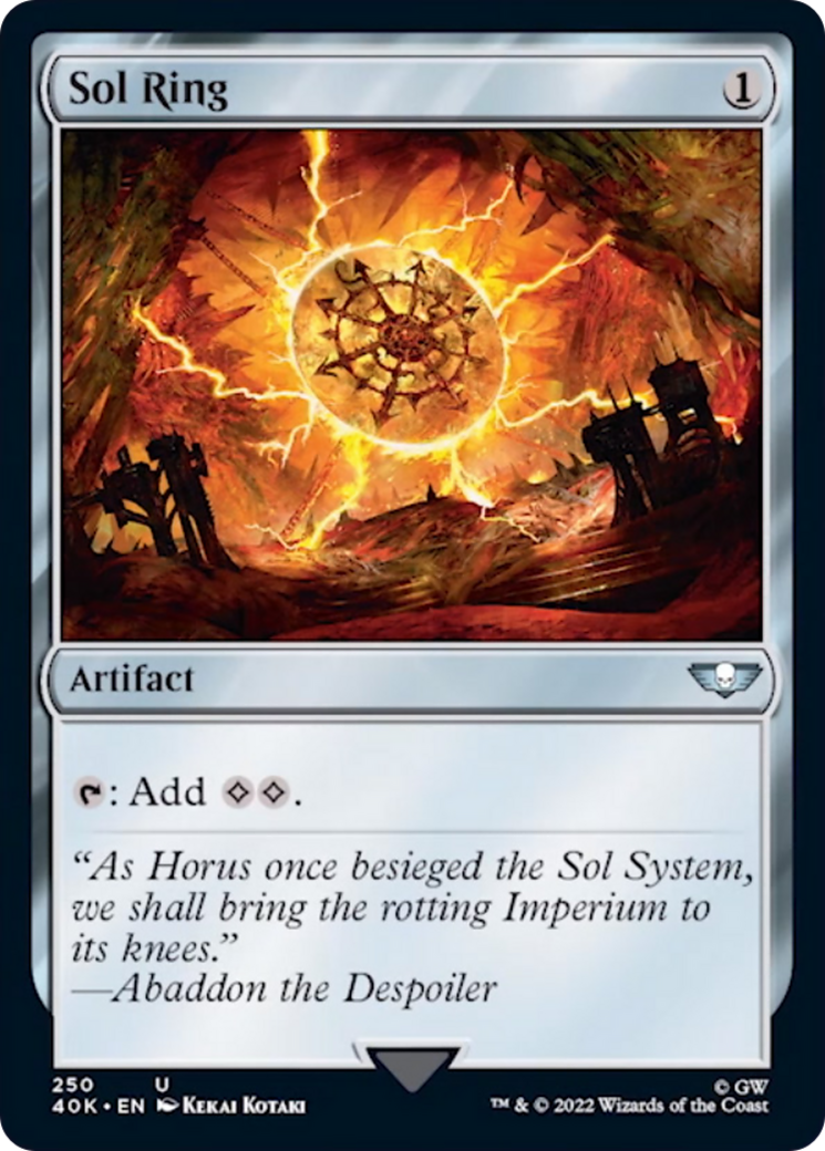 Sol Ring (250) [Universes Beyond: Warhammer 40,000] | Lots Moore NSW