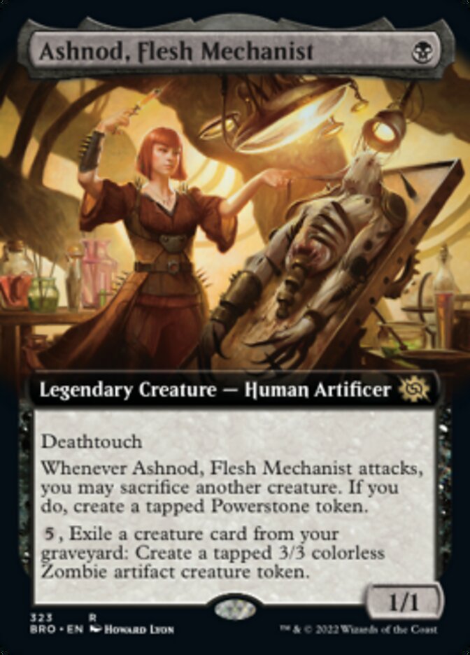 Ashnod, Flesh Mechanist (Extended Art) [The Brothers' War] | Lots Moore NSW