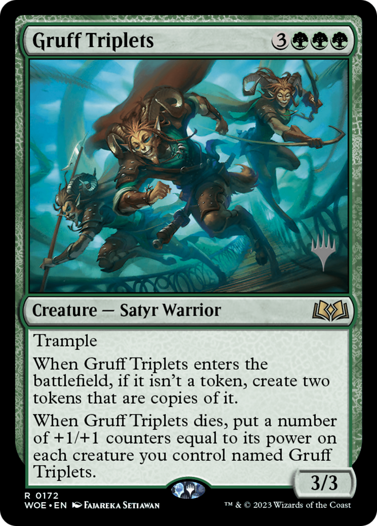 Gruff Triplets (Promo Pack) [Wilds of Eldraine Promos] | Lots Moore NSW