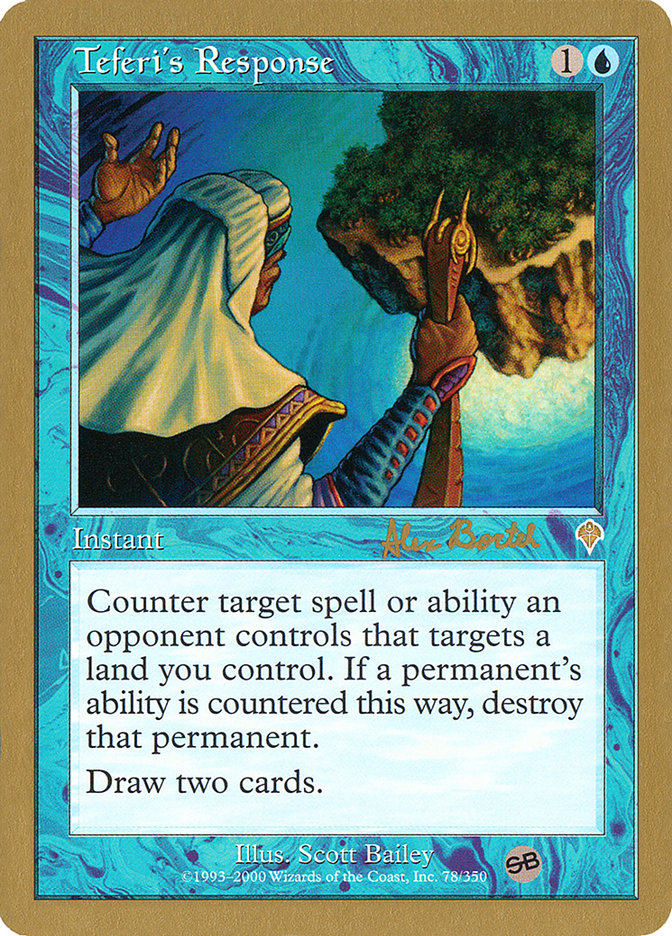 Teferi's Response (Alex Borteh) (SB) [World Championship Decks 2001] | Lots Moore NSW