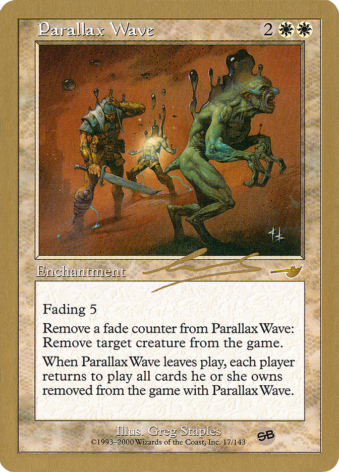 Parallax Wave (Nicolas Labarre) (SB) [World Championship Decks 2000] | Lots Moore NSW