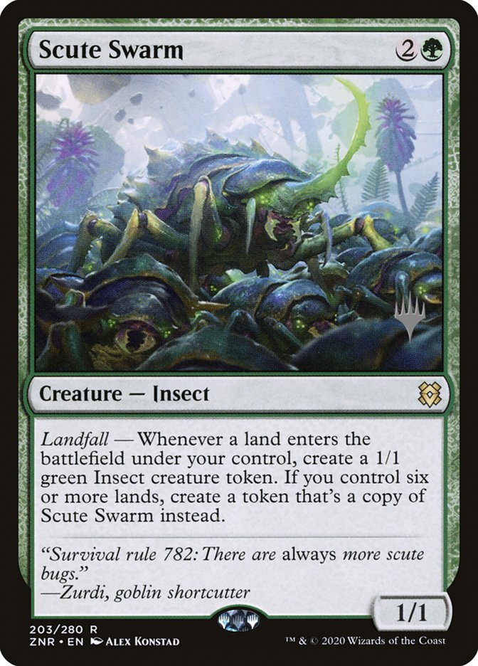 Scute Swarm (Promo Pack) [Zendikar Rising Promos] | Lots Moore NSW