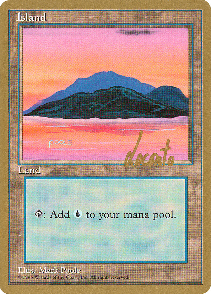 Island (ml369) (Michael Loconto) [Pro Tour Collector Set] | Lots Moore NSW