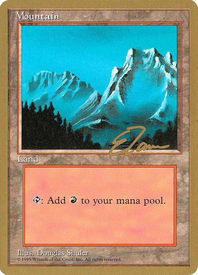 Mountain (et374) (Eric Tam) [Pro Tour Collector Set] | Lots Moore NSW