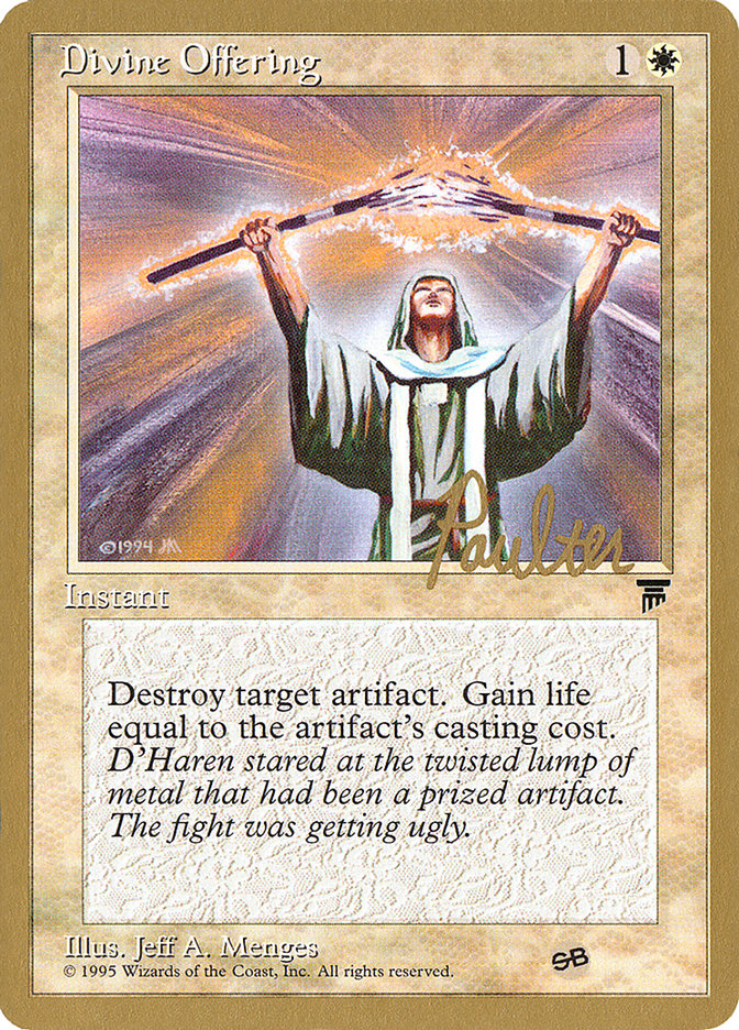 Divine Offering (Preston Poulter) (SB) [Pro Tour Collector Set] | Lots Moore NSW