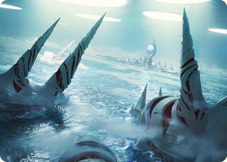 Seachrome Coast Art Card [Phyrexia: All Will Be One Art Series] | Lots Moore NSW