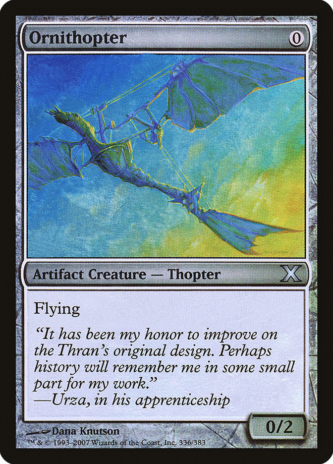 Ornithopter (Premium Foil) [Tenth Edition] | Lots Moore NSW