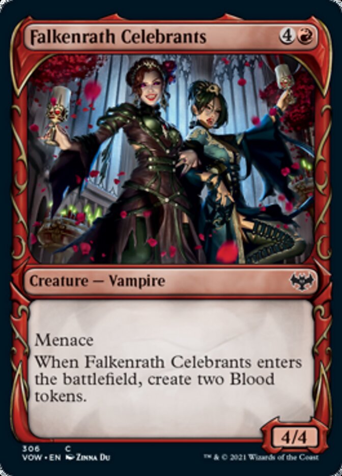 Falkenrath Celebrants (Showcase Fang Frame) [Innistrad: Crimson Vow] | Lots Moore NSW