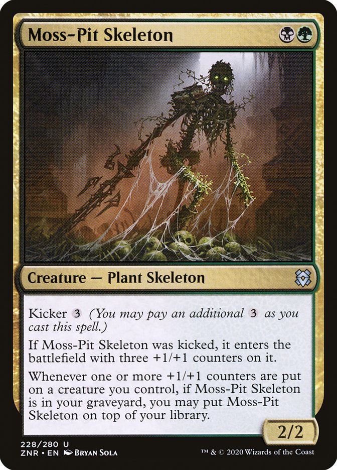 Moss-Pit Skeleton [Zendikar Rising] | Lots Moore NSW