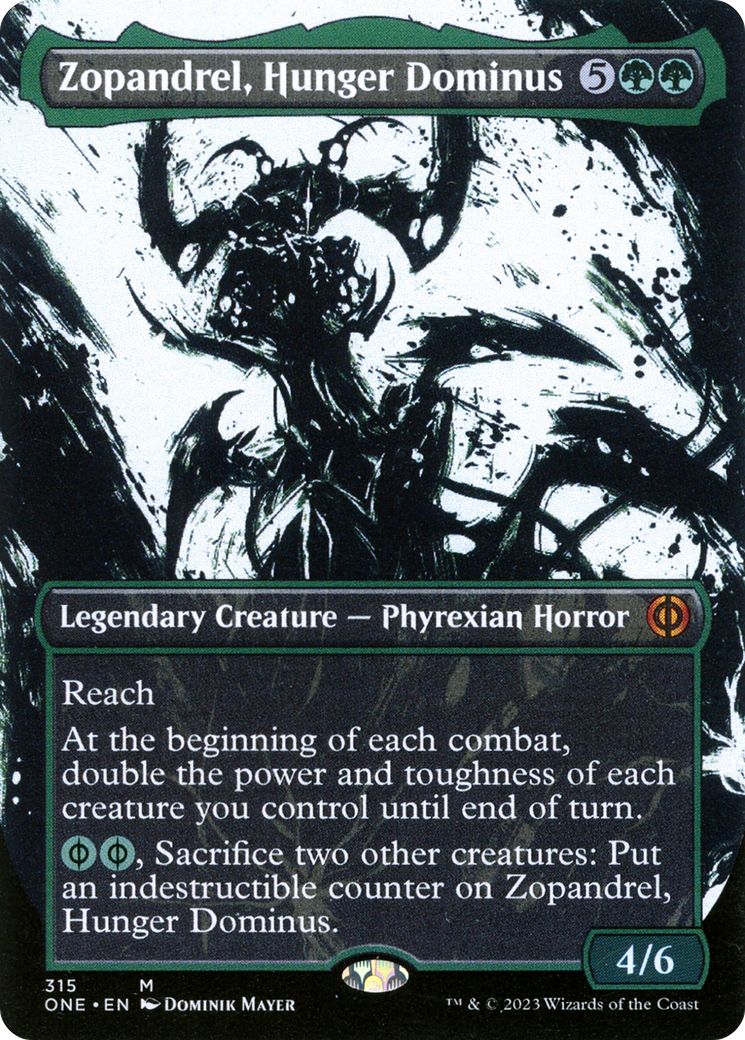 Zopandrel, Hunger Dominus (Borderless Ichor) [Phyrexia: All Will Be One] | Lots Moore NSW