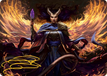Farideh, Devil's Chosen Art Card (Gold-Stamped Signature) [Dungeons & Dragons: Adventures in the Forgotten Realms Art Series] | Lots Moore NSW