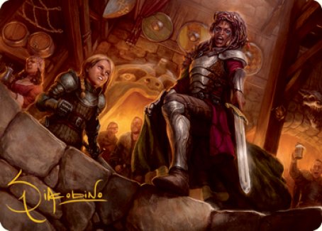 Veteran Dungeoneer Art Card (Gold-Stamped Signature) [Dungeons & Dragons: Adventures in the Forgotten Realms Art Series] | Lots Moore NSW