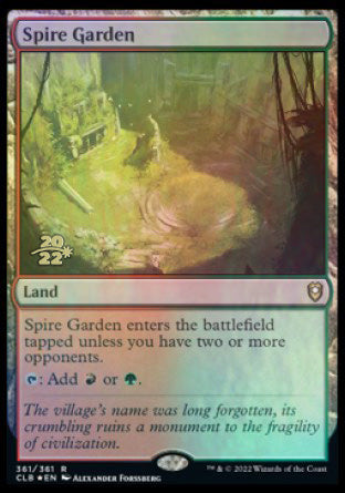 Spire Garden [Commander Legends: Battle for Baldur's Gate Prerelease Promos] | Lots Moore NSW