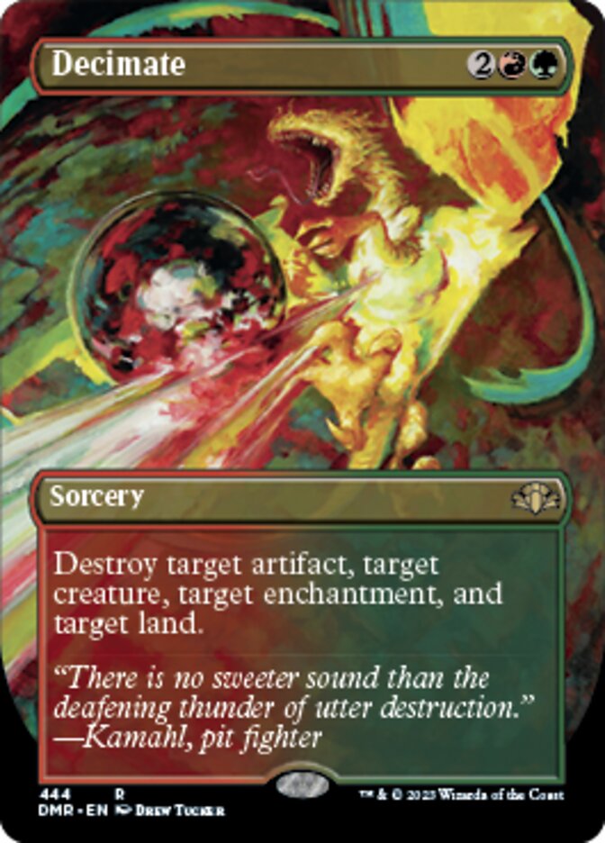 Decimate (Borderless Alternate Art) [Dominaria Remastered] | Lots Moore NSW