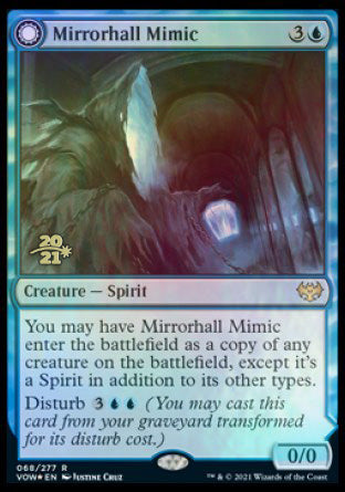 Mirrorhall Mimic // Ghastly Mimicry [Innistrad: Crimson Vow Prerelease Promos] | Lots Moore NSW