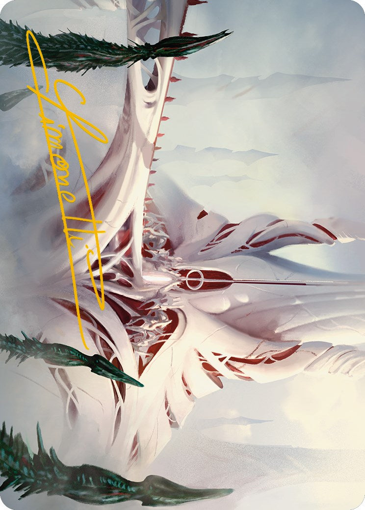 The Fair Basilica Art Card (Gold-Stamped Signature) [Phyrexia: All Will Be One Art Series] | Lots Moore NSW