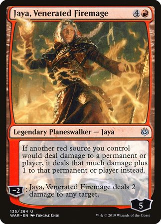 Jaya, Venerated Firemage [War of the Spark] | Lots Moore NSW