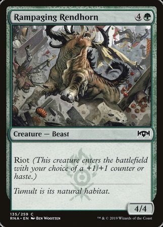 Rampaging Rendhorn [Ravnica Allegiance] | Lots Moore NSW