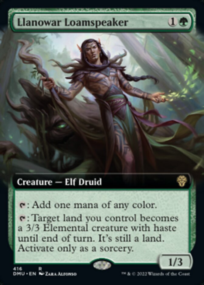 Llanowar Loamspeaker (Extended Art) [Dominaria United] | Lots Moore NSW