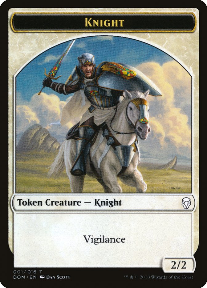 Knight (001/016) [Dominaria Tokens] | Lots Moore NSW