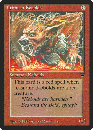 Crimson Kobolds [Legends] | Lots Moore NSW