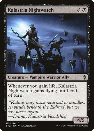 Kalastria Nightwatch [Battle for Zendikar] | Lots Moore NSW