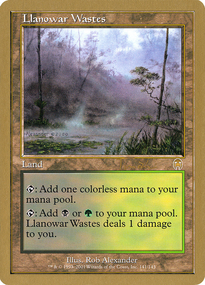 Llanowar Wastes (Jan Tomcani) [World Championship Decks 2001] | Lots Moore NSW