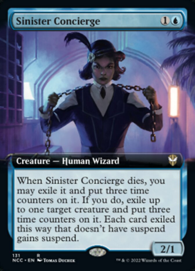 Sinister Concierge (Extended Art) [Streets of New Capenna Commander] | Lots Moore NSW