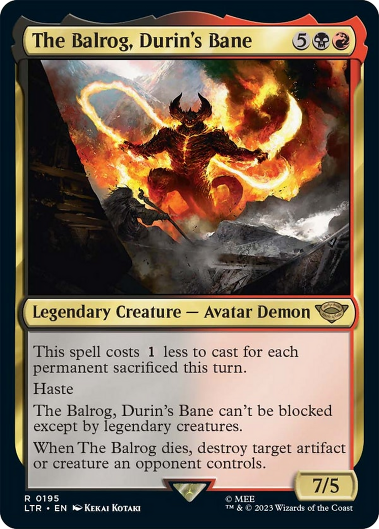 The Balrog, Durin's Bane [The Lord of the Rings: Tales of Middle-Earth] | Lots Moore NSW