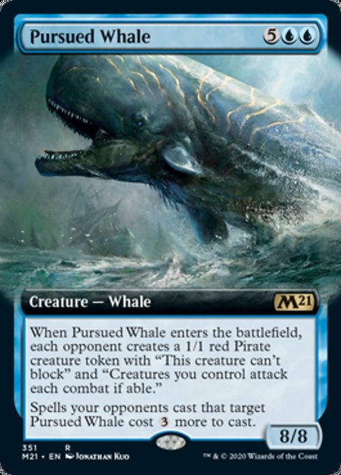 Pursued Whale (Extended Art) [Core Set 2021] | Lots Moore NSW