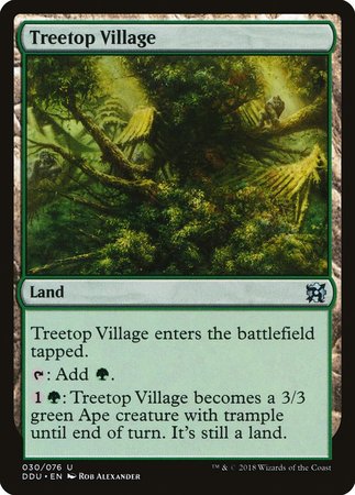 Treetop Village [Duel Decks: Elves vs. Inventors] | Lots Moore NSW