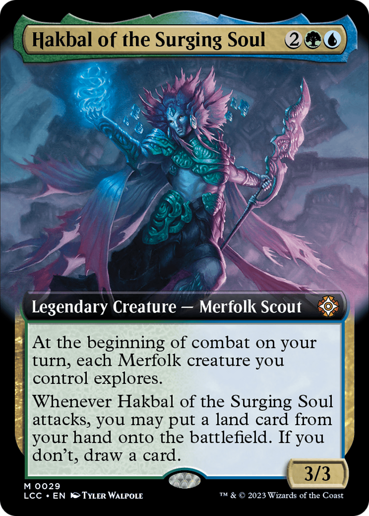 Hakbal of the Surging Soul (Extended Art) [The Lost Caverns of Ixalan Commander] | Lots Moore NSW