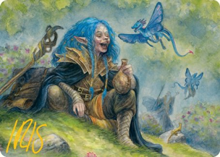 Feywild Trickster Art Card (Gold-Stamped Signature) [Dungeons & Dragons: Adventures in the Forgotten Realms Art Series] | Lots Moore NSW