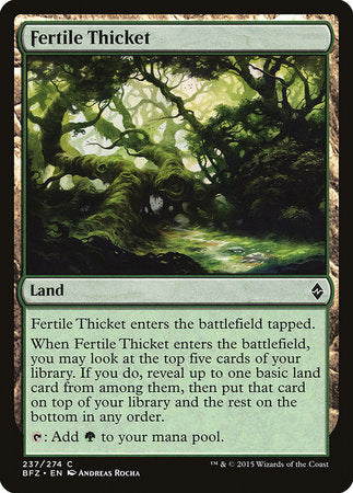 Fertile Thicket [Battle for Zendikar] | Lots Moore NSW