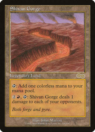 Shivan Gorge [Urza's Saga] | Lots Moore NSW