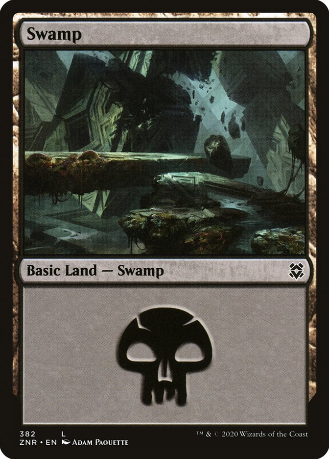 Swamp (382) [Zendikar Rising] | Lots Moore NSW