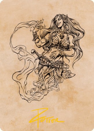 Djinni Windseer (Showcase) Art Card (Gold-Stamped Signature) [Dungeons & Dragons: Adventures in the Forgotten Realms Art Series] | Lots Moore NSW