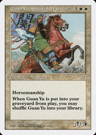 Guan Yu, Sainted Warrior [Portal Three Kingdoms] | Lots Moore NSW