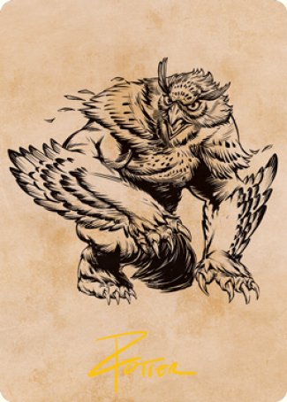 Owlbear (Showcase) Art Card (Gold-Stamped Signature) [Dungeons & Dragons: Adventures in the Forgotten Realms Art Series] | Lots Moore NSW