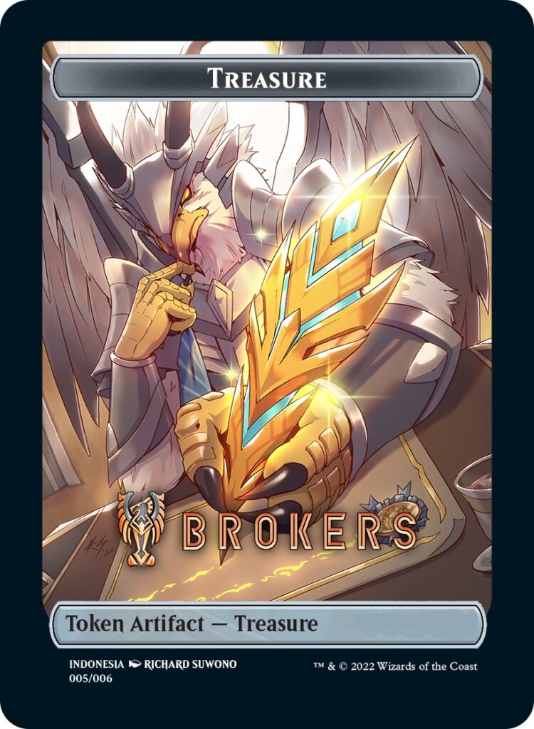 Treasure Token (Brokers) (Southeast Asia Artists) [Streets of New Capenna Tokens] | Lots Moore NSW