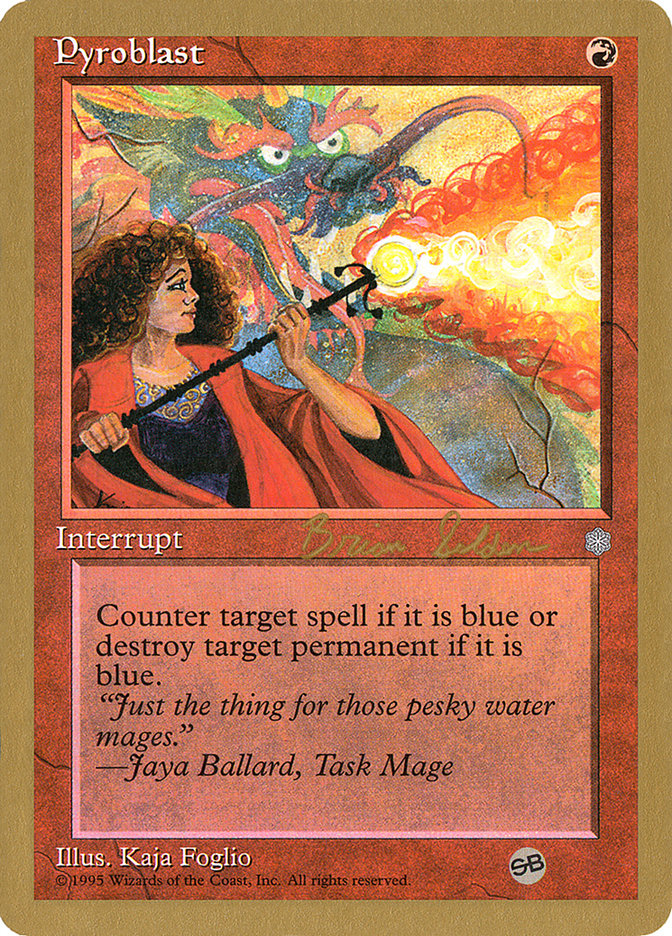Pyroblast (Brian Selden) (SB) [World Championship Decks 1998] | Lots Moore NSW