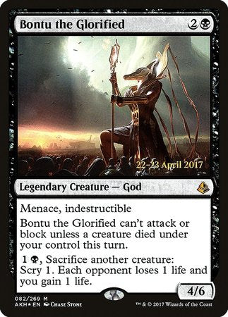 Bontu the Glorified [Amonkhet Promos] | Lots Moore NSW