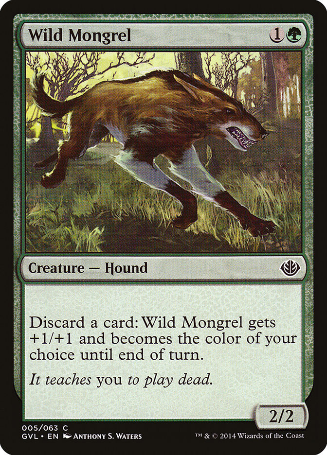 Wild Mongrel (Garruk vs. Liliana) [Duel Decks Anthology] | Lots Moore NSW