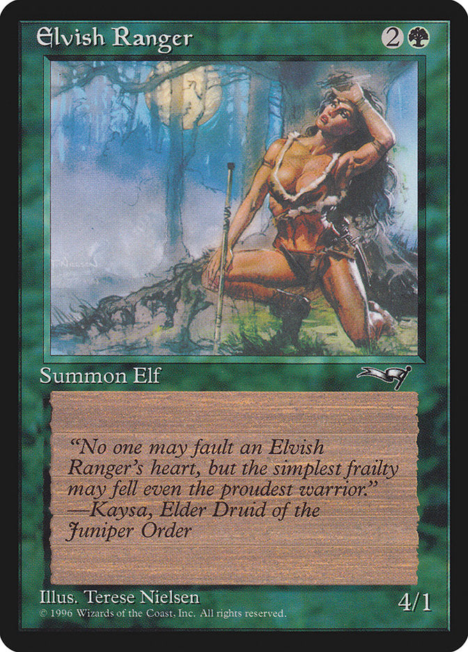 Elvish Ranger (Moon Background) [Alliances] | Lots Moore NSW