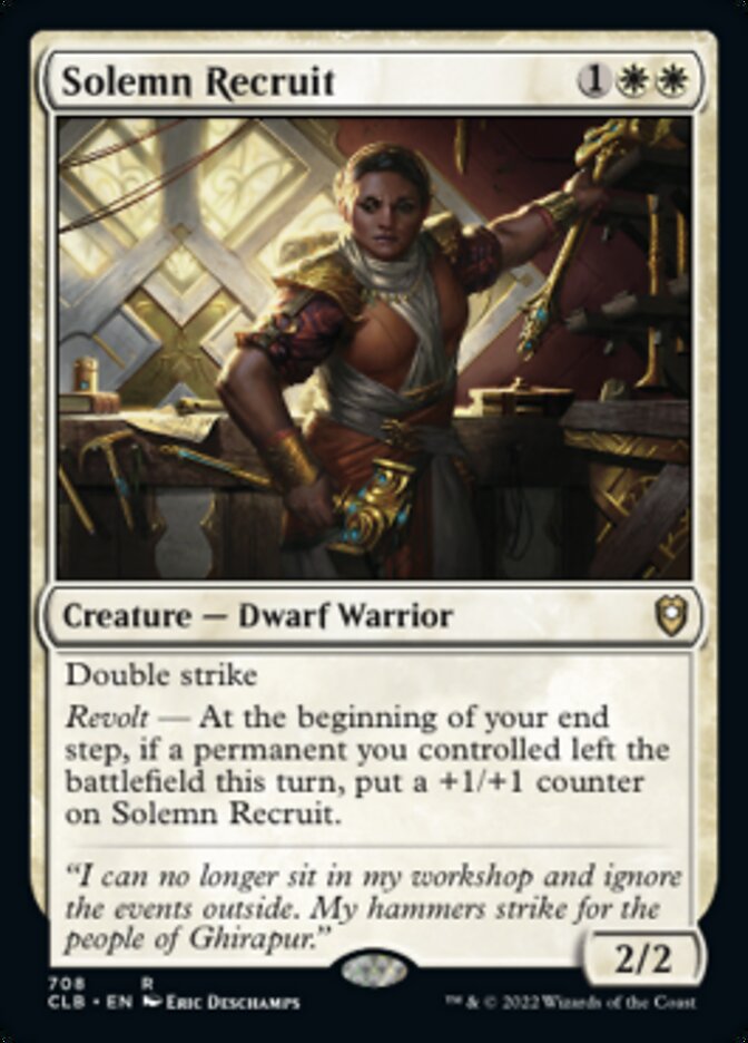 Solemn Recruit [Commander Legends: Battle for Baldur's Gate] | Lots Moore NSW