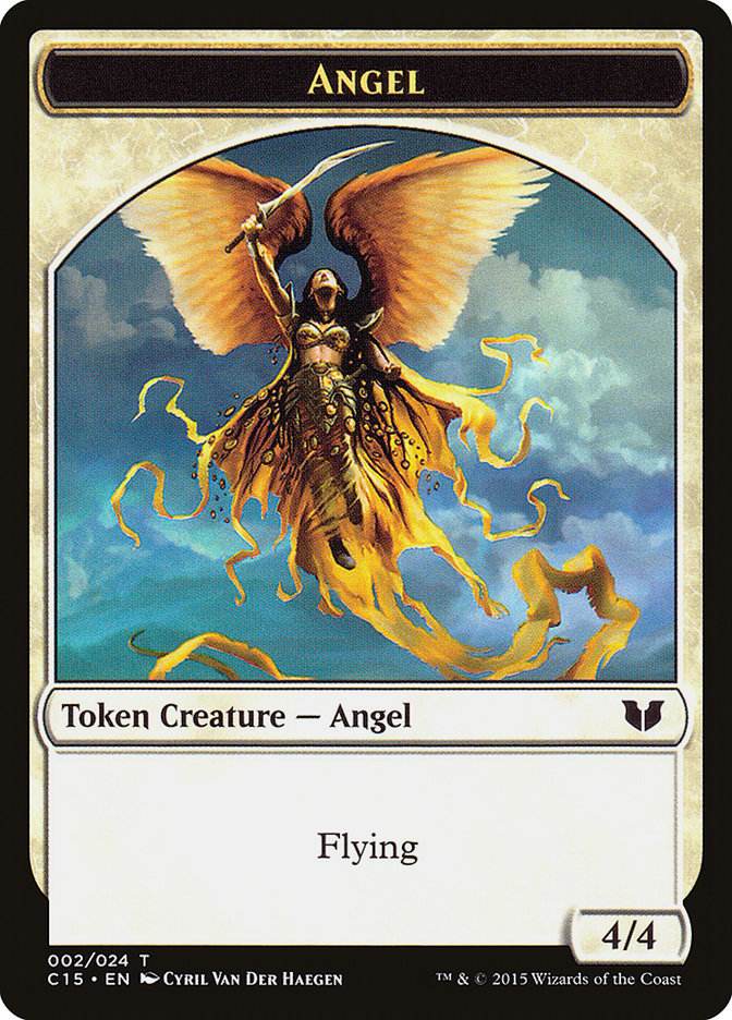 Angel // Knight (005) Double-Sided Token [Commander 2015 Tokens] | Lots Moore NSW
