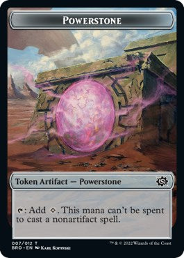 Powerstone // Construct (005) Double-Sided Token [The Brothers' War Tokens] | Lots Moore NSW