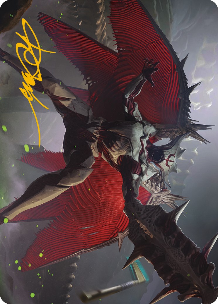 Phyrexian Vindicator Art Card (Gold-Stamped Signature) [Phyrexia: All Will Be One Art Series] | Lots Moore NSW